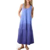 Marine Layer Corinne Sleeveless Double Cloth Cotton Maxi Dress