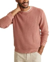 Marine Layer Crewneck Sweater In Marsala