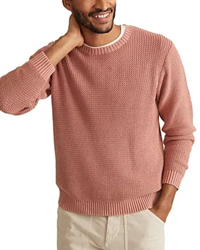 Marine Layer Crewneck Sweater In Marsala