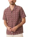 Marine Layer Dobby Resort Camp Shirt In Withered Rose