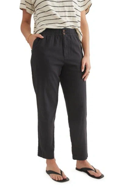 Marine Layer Elle Midweight Trousers In Phantom
