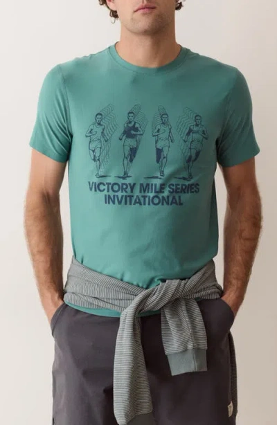 Marine Layer Everyday Sport Graphic T-shirt In Green