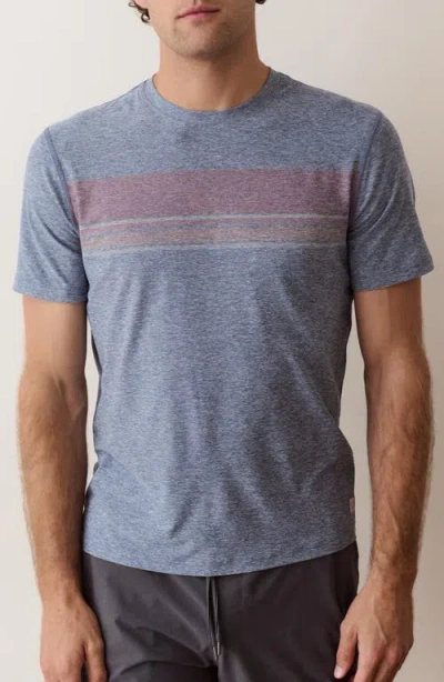 Marine Layer Everyday Sport Stripe T-shirt In Gray