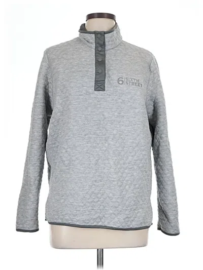Pre-owned Marine Layer Fleece Jacket In Gray