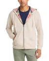 Marine Layer Fleece Zip Front Hoodie In Oat Multi