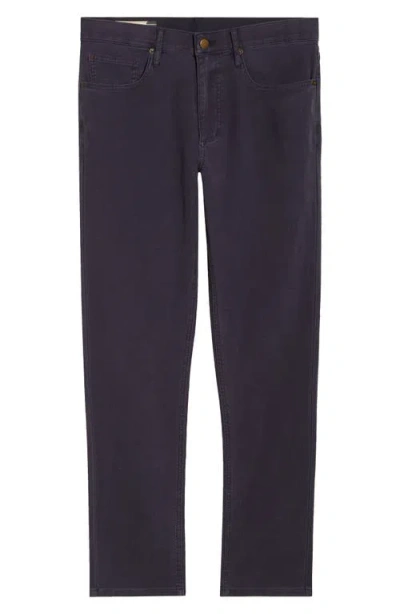 Marine Layer Flex Slim Straight Leg Stretch Twill Pants In Black