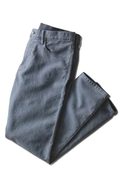 Marine Layer Flex Terry Slim Straight 5-pocket Pants In Multi