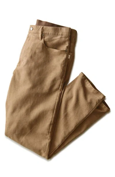 Marine Layer Flex Terry Slim Straight 5-pocket Pants In Multi