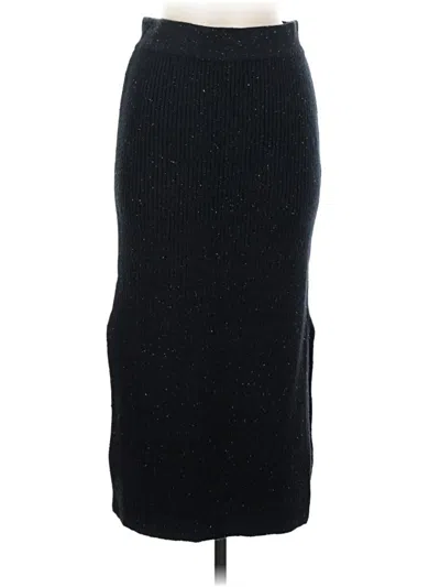 Pre-owned Marine Layer Formal Skirt In Black