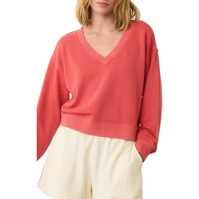 MARINE LAYER MARINE LAYER FRENCH TERRY V-NECK SWEATSHIRT