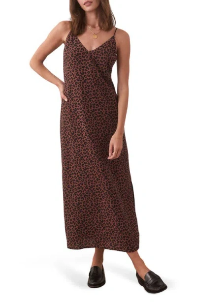 Marine Layer Gabrielle Maxi Slipdress In Leopard