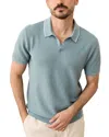 Marine Layer Greyson Regular Fit Short Sleeve Sweater In Blue