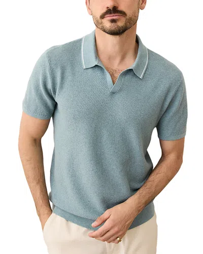 Marine Layer Greyson Regular Fit Short Sleeve Sweater In Blue