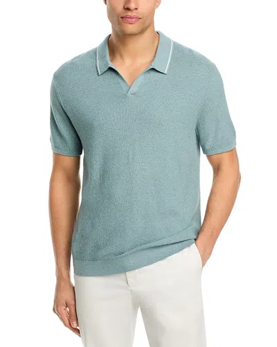 Marine Layer Greyson Sweater Polo In Blue