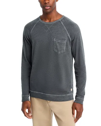 Marine Layer Heavy Slub Raglan Sleeve Sweatshirt In Forged Iron