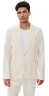 Marine Layer Hemp Blazer Natural In White