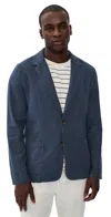 Marine Layer Hemp Blazer Navy In Blue