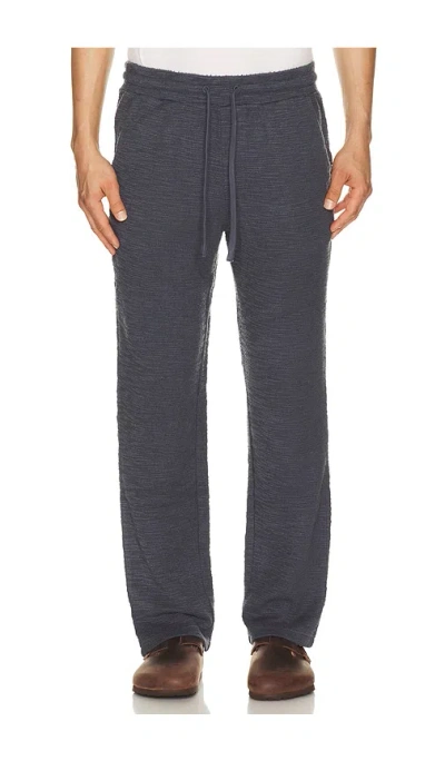Marine Layer Hugo Boucle Pant In Blue