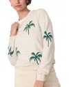 Marine Layer Icon Crewneck Pullover Sweater In Sand Palms