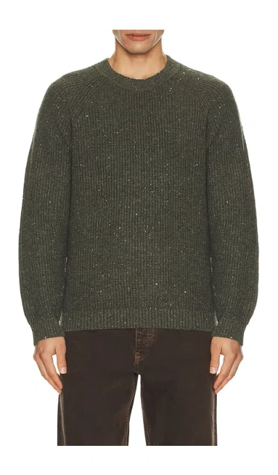 Marine Layer Inverness Crew Sweater In Green