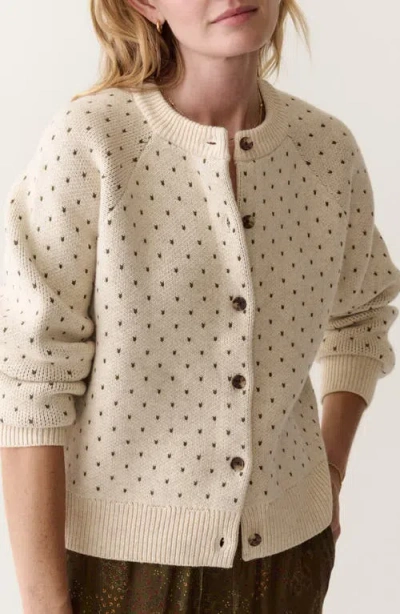 Marine Layer Iris Cotton Blend Cardigan In Neutral