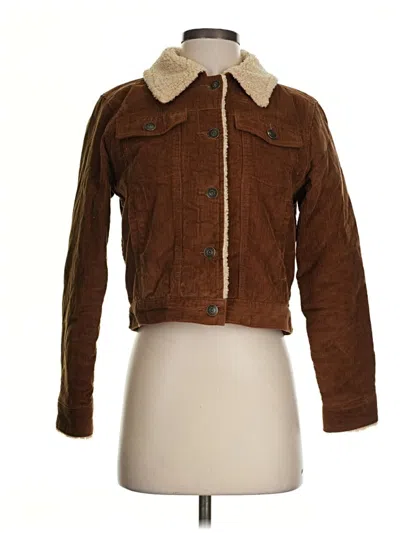 Pre-owned Marine Layer Jacket In Brown