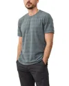 Marine Layer Jacquard Crewneck Tee In Gray