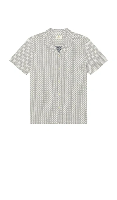 Marine Layer Jacquard Resort Shirt In Animal Print