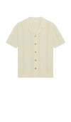 Marine Layer Jaden Sweater Resort Shirt In Neutral