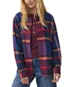 Marine Layer Jane Plaid Relaxed Fit Organic Cotton Plaid Button-up Shirt In Multi
