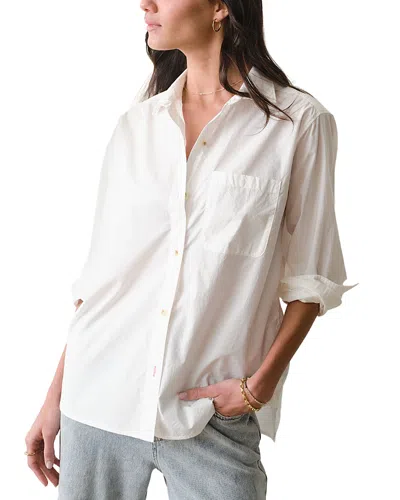 Marine Layer Jane Relaxed Shirt In White