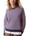 Marine Layer Juno Double Knit Long Sleeve Sweater In Multi