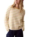 Marine Layer Juno Double Knit Long Sleeve Tee In Transparent