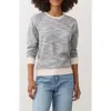 Marine Layer Juno Reversible Double Knit Top In Gray