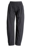 Marine Layer Kyra Pull-on Poplin Barrel Pants In Black