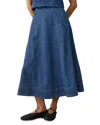 Marine Layer Lainey Denim Skirt In Blue