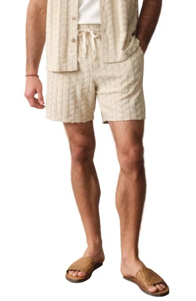 Marine Layer Leo Terry Drawstring Shorts In Neutral