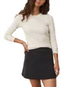 Marine Layer Lexi Crewneck Tee In Neutral