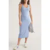Marine Layer Lexi Daytime Midi Rib Tank Dress In Purple