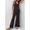 Marine Layer Lexi Rib Lounge Jumpsuit In Navy