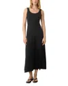 Marine Layer Lexi Rib Sun In Fit & Flare Dress In Black
