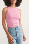 Marine Layer Lexi Ribbed Tank Top In Bright Rose