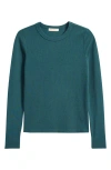 Marine Layer Lexi Sun-in Rib Long Sleeve T-shirt In Green
