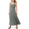 Marine Layer Lexi Sun-in Sleeveless Fit & Flare Rib Maxi Dress In Forest