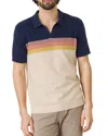 Marine Layer Liam Polo In Navy/cream