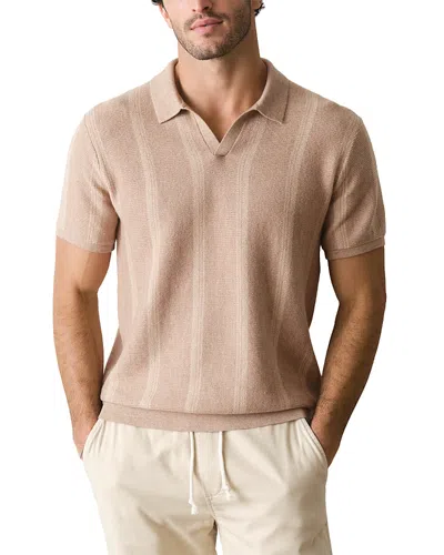 Marine Layer Liam Polo Sweater In Brown