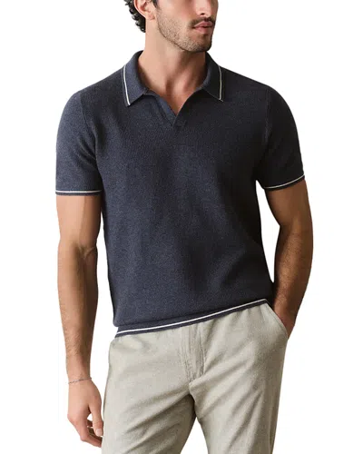 Marine Layer Liam Polo Sweater In Purple
