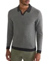 Marine Layer Liam Regular Fit Polo Sweater In Black