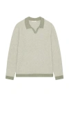 Marine Layer Liam Sweater Polo In Grey