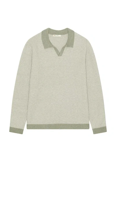 Marine Layer Liam Sweater Polo In Grey